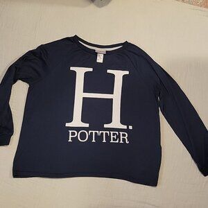 SALE 3/$20 Harry Potter “H” Pajama Shirt Long Sleeve Junior Sz Xl 16/18